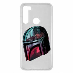 Чехол для Xiaomi Redmi Note 8 Mandalorian Helmet profil - PrintSalon