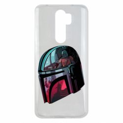 Чехол для Xiaomi Redmi Note 8 Pro Mandalorian Helmet profil - PrintSalon