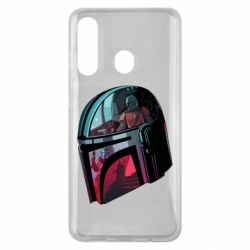 Чехол для Samsung M40 Mandalorian Helmet profil - PrintSalon