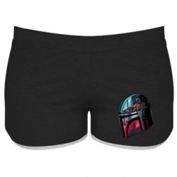 Женские шорты Mandalorian Helmet profil - PrintSalon