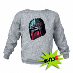 Детский свитшот Mandalorian Helmet profil - PrintSalon