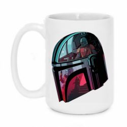 Чашка 420ml Mandalorian Helmet profil - PrintSalon