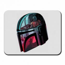 Коврик для мыши Mandalorian Helmet profil - PrintSalon