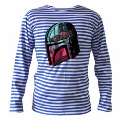 Тельняшка с длинным рукавом Mandalorian Helmet profil - PrintSalon