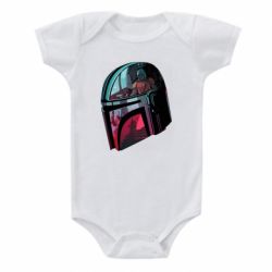 Детский бодик Mandalorian Helmet profil - PrintSalon