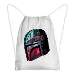 Рюкзак-мешок Mandalorian Helmet profil - PrintSalon