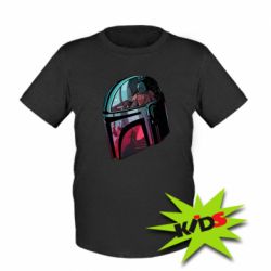 Детская футболка Mandalorian Helmet profil - PrintSalon