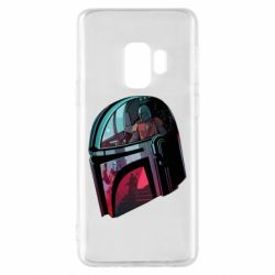 Чехол для Samsung S9 Mandalorian Helmet profil - PrintSalon