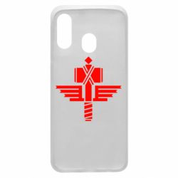 Чехол для Samsung A40 Manowar Logo - PrintSalon