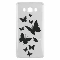 Чехол для Samsung J7 2016 Many butterflies - PrintSalon