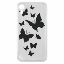 Чехол для iPhone XR Many butterflies - PrintSalon