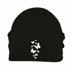 Шапка флисовая Many butterflies - PrintSalon