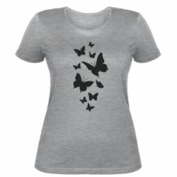 Женская футболка Many butterflies - PrintSalon