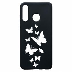 Чехол для Huawei P30 Lite Many butterflies - PrintSalon