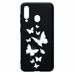 Чехол для Samsung A60 Many butterflies - PrintSalon
