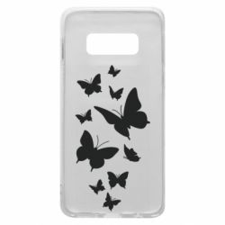 Чехол для Samsung S10e Many butterflies - PrintSalon