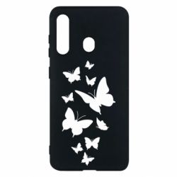 Чехол для Samsung M40 Many butterflies - PrintSalon
