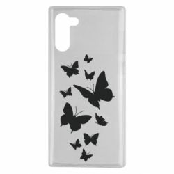 Чехол для Samsung Note 10 Many butterflies - PrintSalon