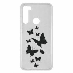 Чохол для Xiaomi Redmi Note 8 Many butterflies