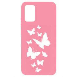 Чехол для Samsung A02s/M02s Many butterflies