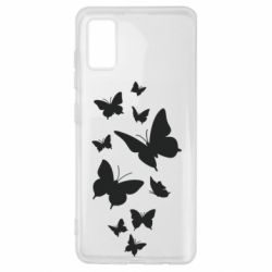 Чехол для Samsung A41 Many butterflies - PrintSalon