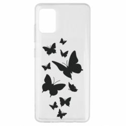 Чехол для Samsung A51 Many butterflies - PrintSalon