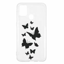 Чехол для Samsung M31 Many butterflies - PrintSalon