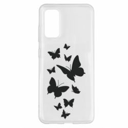 Чехол для Samsung S20 Many butterflies - PrintSalon