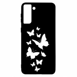 Чехол для Samsung S21+ Many butterflies - PrintSalon