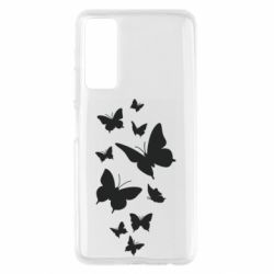 Чехол для Huawei P Smart 2021 Many butterflies - PrintSalon