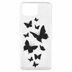Чехол для Oppo A73 Many butterflies - PrintSalon