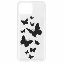 Чехол для Oppo Reno 4 Lite Many butterflies - PrintSalon