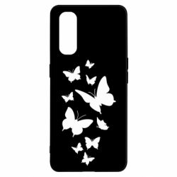 Чехол для Oppo Find X2 Many butterflies - PrintSalon