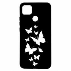 Чехол для Xiaomi Redmi 9c Many butterflies - PrintSalon