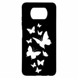 Чехол для Xiaomi Poco X3 Many butterflies - PrintSalon