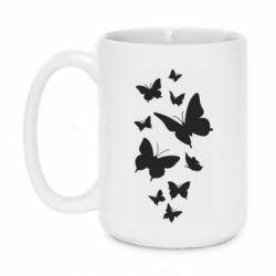 Чашка 420ml Many butterflies - PrintSalon