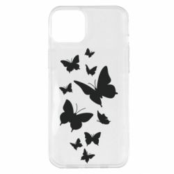 Чехол для iPhone 14 Plus Many butterflies - PrintSalon