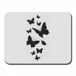 Коврик для мыши Many butterflies - PrintSalon