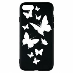 Чехол для iPhone 7 Many butterflies - PrintSalon
