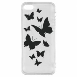 Чехол для iPhone5/5S/SE Many butterflies - PrintSalon