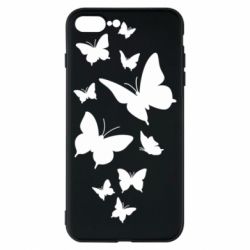 Чехол для iPhone 8 Plus Many butterflies - PrintSalon