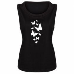 Женская майка Many butterflies - PrintSalon