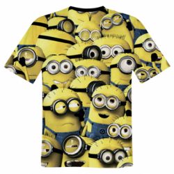 Чоловіча футболка 3D Many minions - PrintSalon