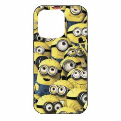 Чохол для iPhone 14 Pro Many minions - PrintSalon