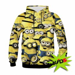 Дитяче 3D худі Many minions
