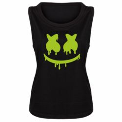 Женская майка Marshmello and face logo - PrintSalon