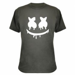 Камуфляжная футболка Marshmello and face logo - PrintSalon