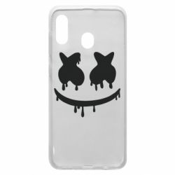 Чехол для Samsung A20 Marshmello and face logo - PrintSalon