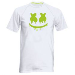 Мужская футболка для спорта Marshmello and face logo - PrintSalon