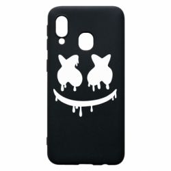 Чехол для Samsung A40 Marshmello and face logo - PrintSalon
